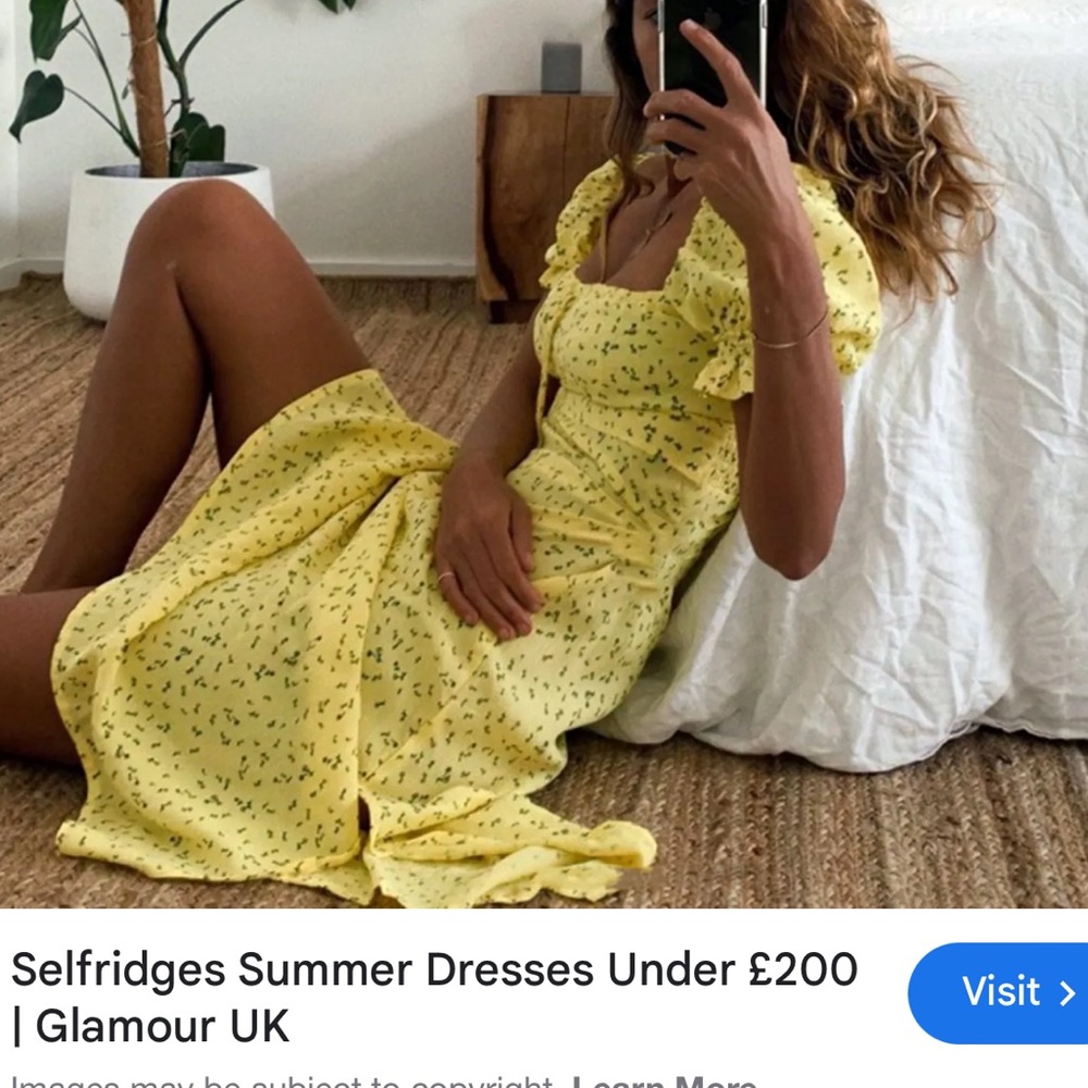 Faithful the Brand Evelyn yellow floral dress